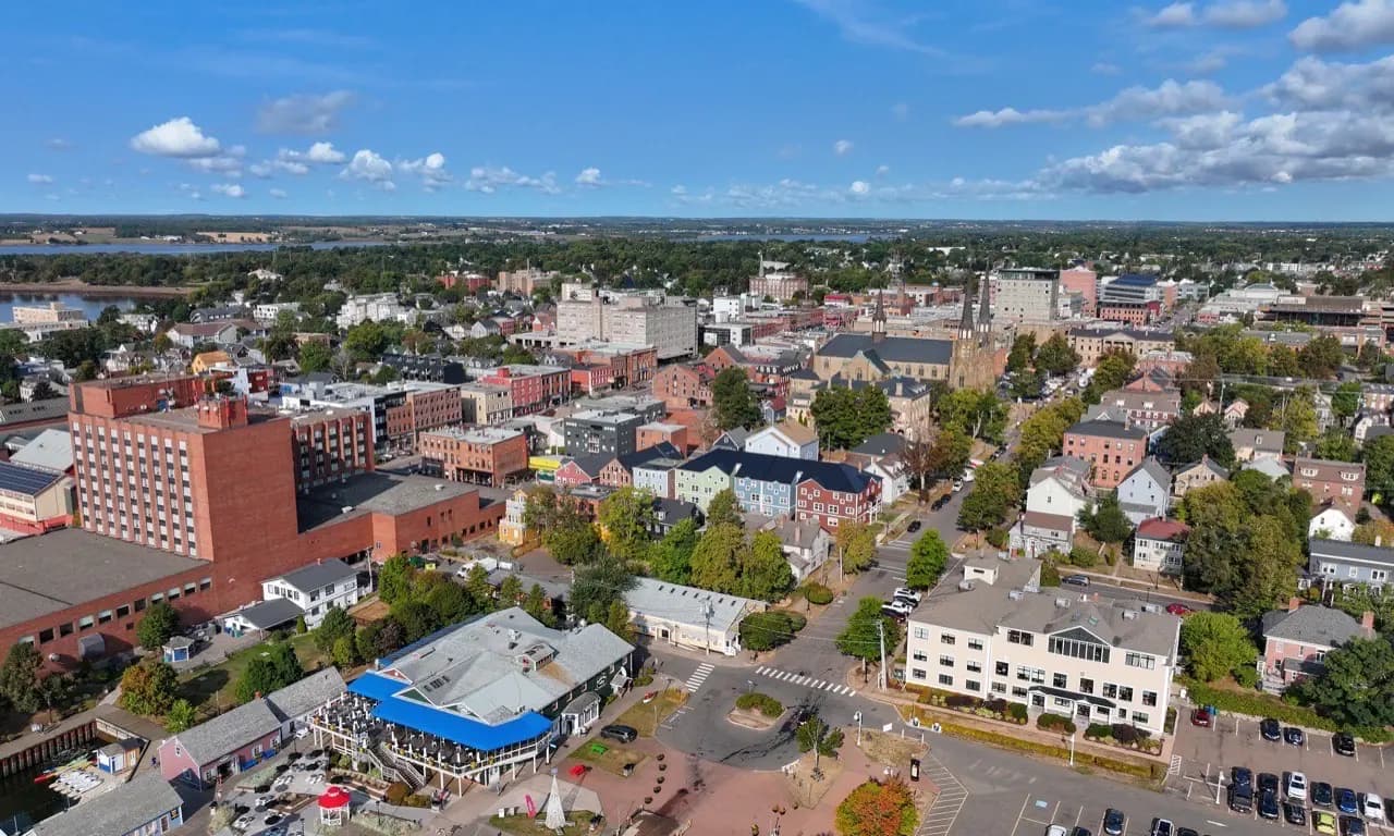 Charlottetown, Prince Edward Island skyline — portable toilet rental service area