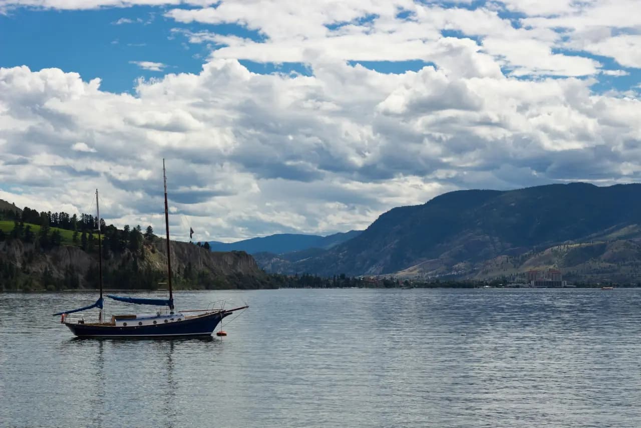 Kelowna, British Columbia skyline — portable toilet rental service area