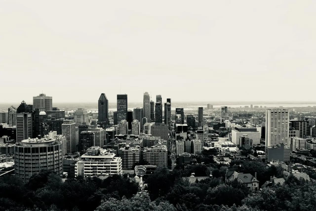Montreal, Quebec skyline — portable toilet rental service area