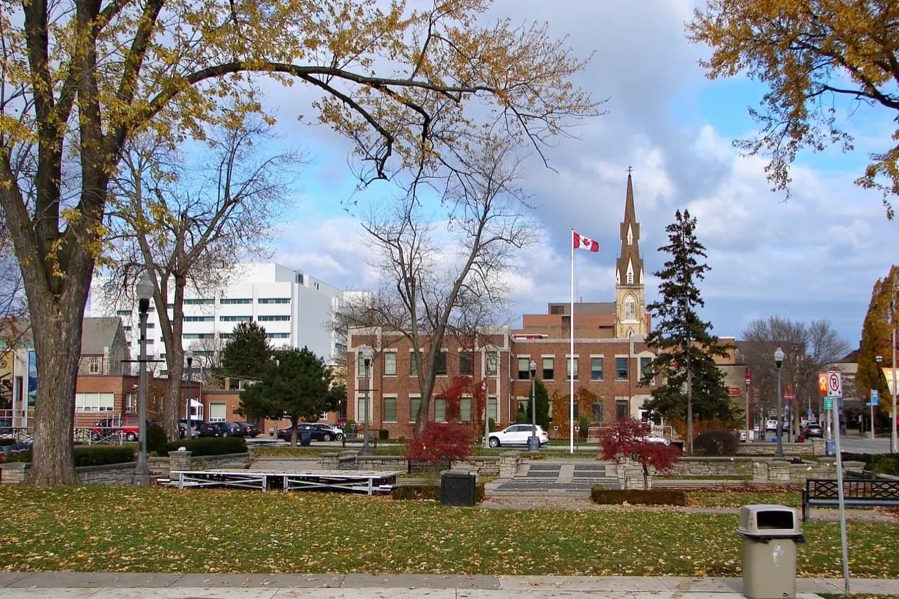 Oshawa, Ontario skyline — portable toilet rental service area