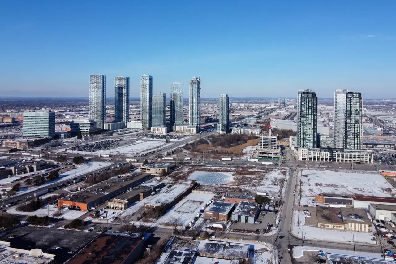 Vaughan, Ontario skyline — portable toilet rental service area