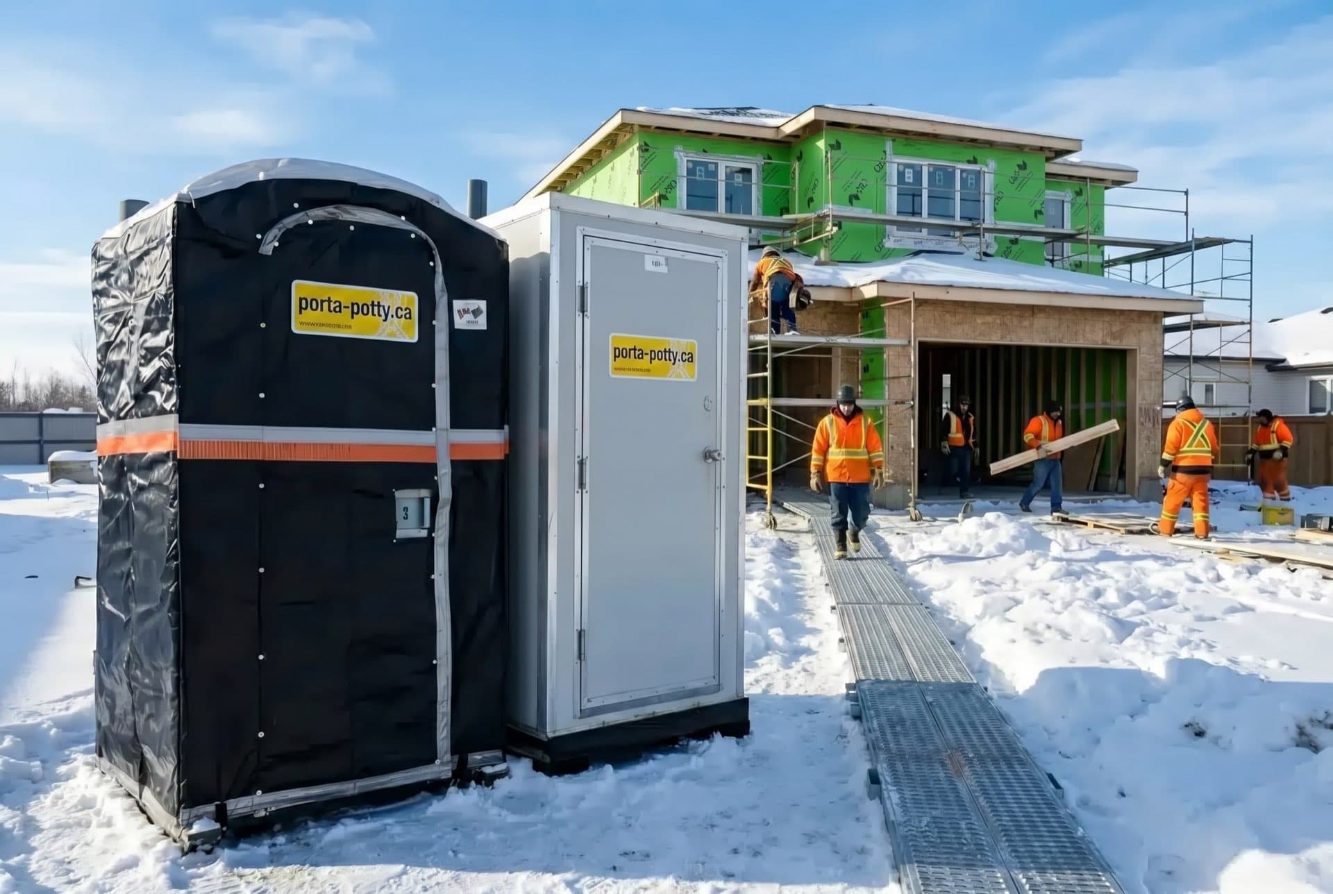 Heated Winter Portable Toilet — portable sanitation rental in Canada