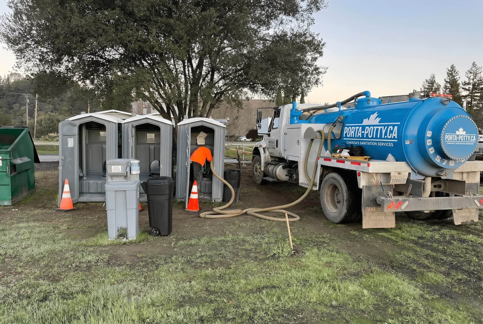 Septic Pumping & Waste Service — portable sanitation rental in Canada