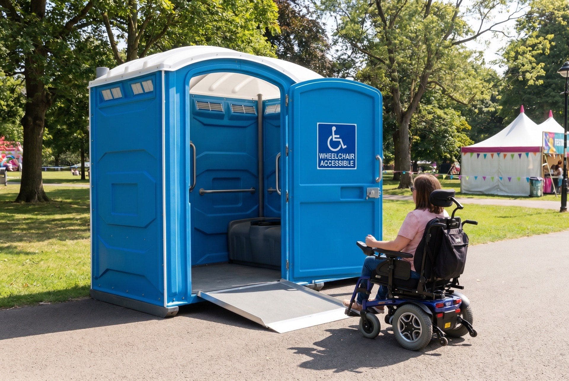 Wheelchair Accessible Unit — portable toilet rental in Canada